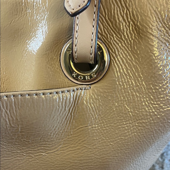 Michael Kors Tan Patent Leather Tote